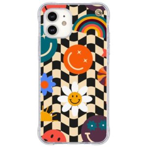 Capinha de Celular Smiles and Flowers Retro- Unique
