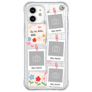 Capinha de Celular Personalizada Mural de Fotos Mãe