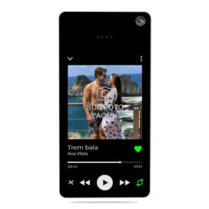 Carregador Portátil Power bank Personalizado Foto Nossa Música (10000mAh)