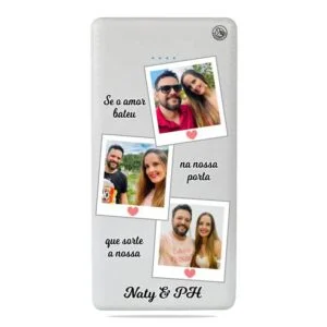 Carregador Portátil Power bank Personalizado 3 Frames (10000mAh)