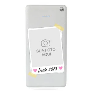 Carregador Portátil Power bank Personalizado Foto Frame Ano (10000mAh)