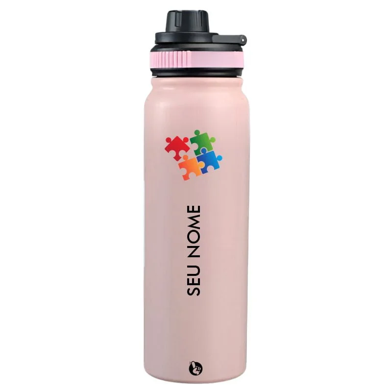 Garrafa Térmica Personalizada Símbolo Autismo