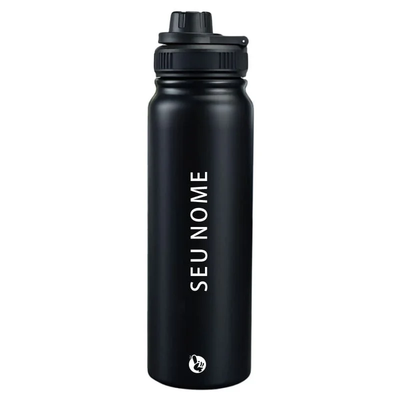 Garrafa Térmica Personalizada Nome Clean
