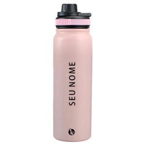 Garrafa Térmica Personalizada Nome Clean