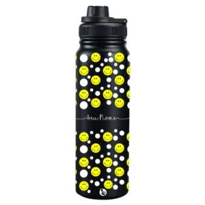 Garrafa Térmica Personalizada Nome Smiles Poá