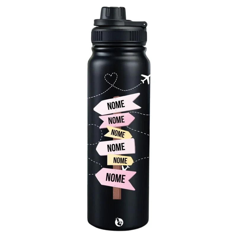 Garrafa Térmica Personalizada Meu Destino Viagem