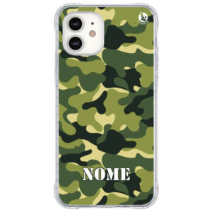 Capinha de Celular Camuflada com nome