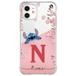 Capinha de Celular Stitch Nome e Inicial