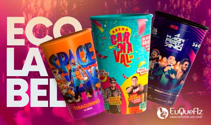 Copo Eco Label - Eco copo Eu Que Fiz