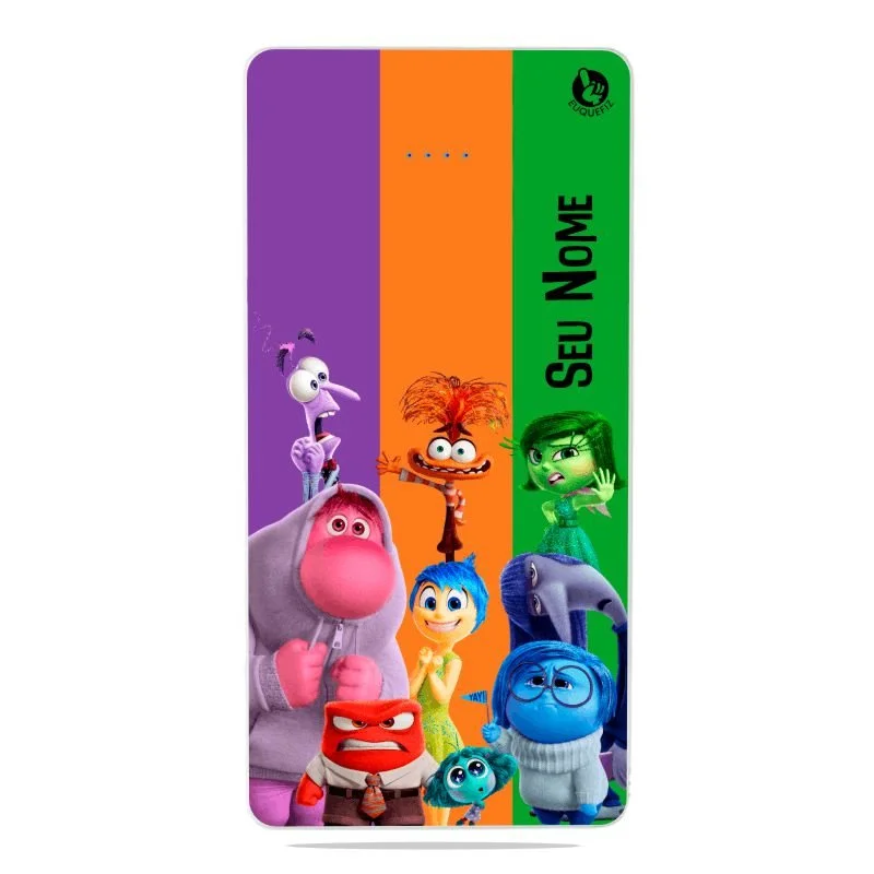 Carregador Portátil Power bank Divertidamente Personagens com nome (10000mAh)