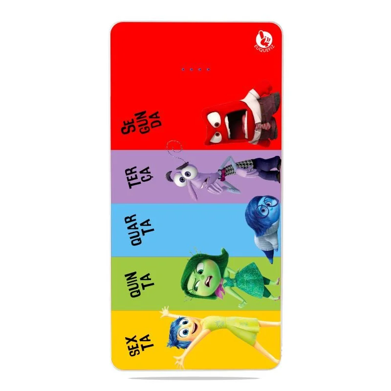 Carregador Portátil Power bank Divertidamente Dias da Semana (10000mAh)