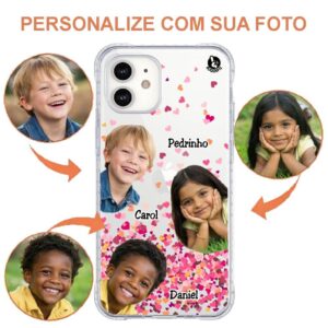 Capinha de Celular Foto Picture Filhos Família e Amigos
